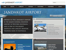 Tablet Screenshot of jandakotairport.com.au